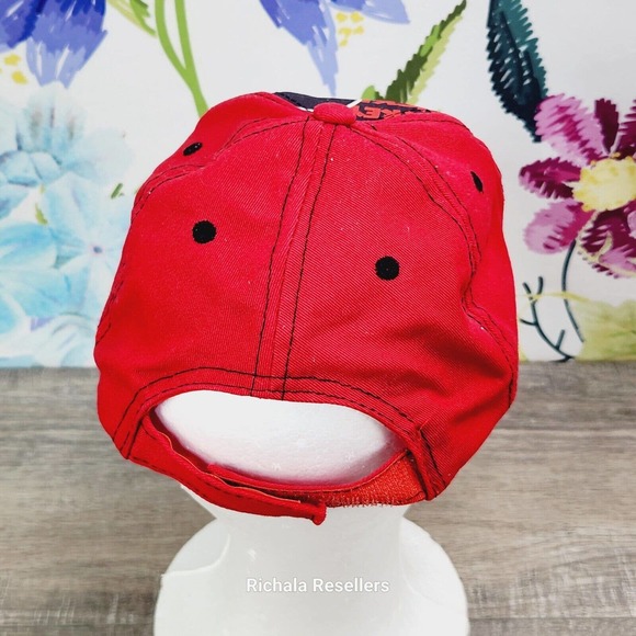 Disney Mickey Mouse Boys Youth Strap Back Hat Kids Baseball Cap Adjustable Red - Picture 3 of 7